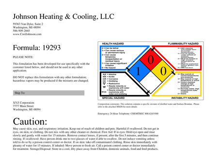 Cooling Water Chemical Treatment Programs Michigan
